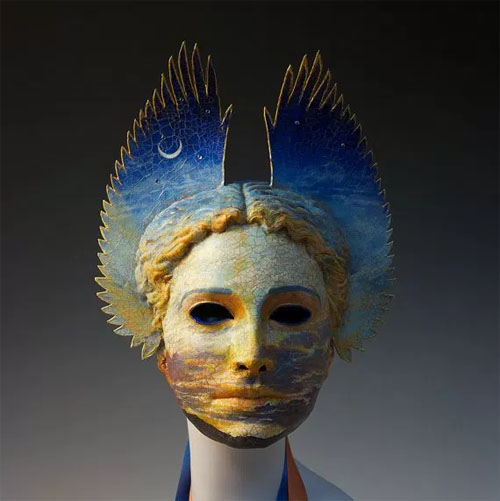 New Moon Crescent Goddess Eos Dawn Mask Cyndy Salisbury