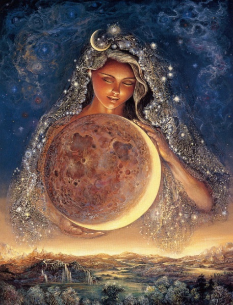 Cancer Moon Goddess - Artist Josephine Wall