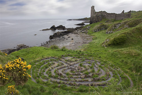 Capricorn Dunure Castle Labyrinth Scotland Michelini