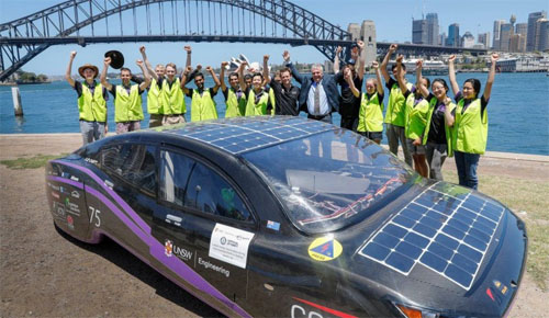 Aries 2020 Solar Car Violet Set Guinness World Record Australia