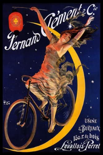 Aries 2020 vintage repro poster of a Clement bike!
