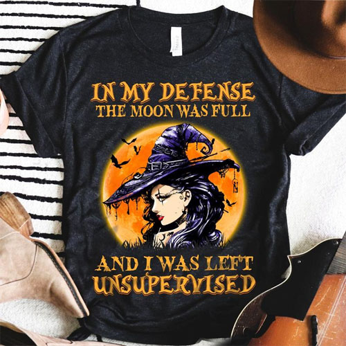 Scorpio 2020 Oct 31 Full Hunter's Blue MicroMoon In My Defense TShirt Witch!