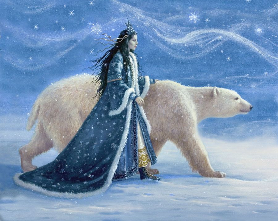 Capricorn 2021 New Moon Snow Princess Polar Bear Ruth Sanderson