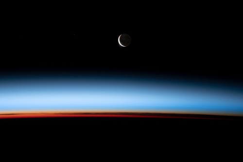 2023 Scorpio New Moon ISS Orbital Sunset Crescent Moon 2021 New Z!